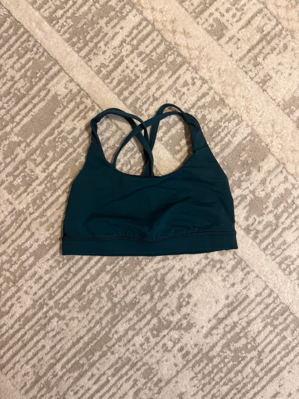 Lululemon Energy Bra Bermuda Teal Size 6